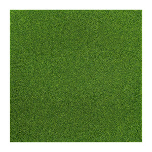 12 × 12 Inches Realistic Miniature Artificial Turf Mat – 1:12 Scale Dollhouse Accessories Kivvi Tales