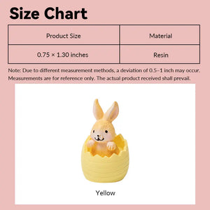 Miniature Bunny in Eggshell Resin Figurine – 1:12 Scale Dollhouse Accessories Kivvi Tales