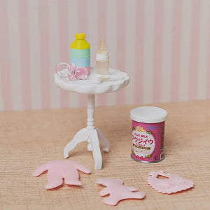Round Wooden Side Table – 1:12 Scale Dollhouse Furniture Kivvi Tales