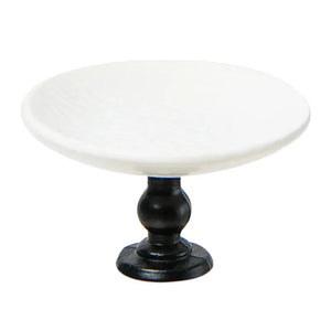 White background image of a miniature dessert stand designed for a 1:12 scale dollhouse scene