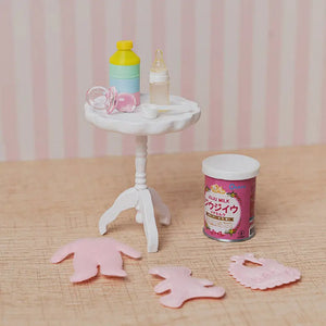 Baby Feeding Set – 1:12 Scale Dollhouse Nursery Accessories Kivvi Tales