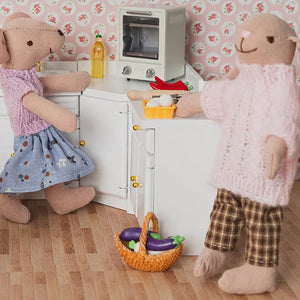 Vegetables and Basket Set – 1:12 Scale Dollhouse Accessories Kivvi Tales