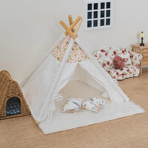 White Indoor Tent – 1:12 Scale Dollhouse Furniture Kivvi Tales