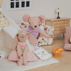 Baguette Bread and Basket Set – 1:12 Scale Dollhouse Accessories Kivvi Tales