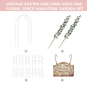 Limited Edition Easter Bunny Family Garden Egg Hunt Set – 1:12 Scale Dollhouse Miniature Story-Box Kivvi Tales