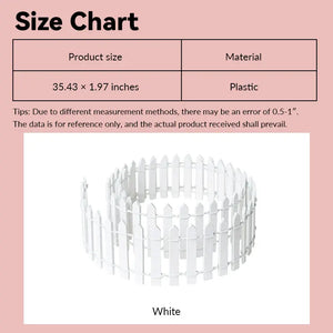 White Picket Fence – 1:12 Scale Dollhouse Accessories Kivvi Tales