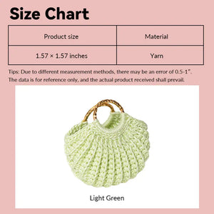 Green Crochet Handbag – 1:12 Scale Dollhouse Accessories Kivvi Tales