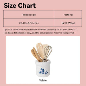 Utensil Holder with Whisk and Spatulas – 1:12 Scale Dollhouse Kitchen Accessories Kivvi Tales
