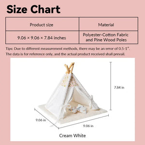 White Indoor Tent – 1:12 Scale Dollhouse Furniture Kivvi Tales