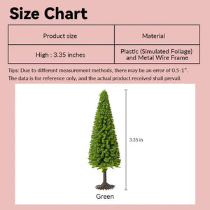 3.3 inch Mini Tree – 1:12 Scale Dollhouse Accessories Kivvi Tales