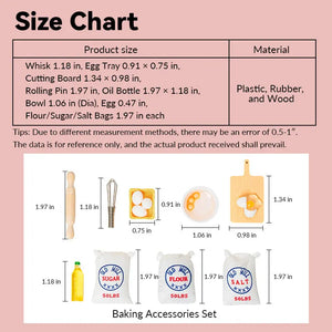 Baking Accessories Set – 1:12 Scale Dollhouse Kitchen Accessories Kivvi Tales