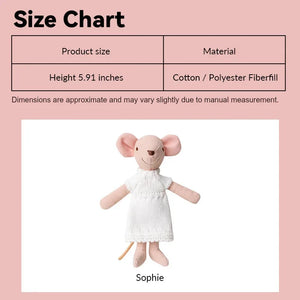 6 inch Mouse Mom Sophie – Figure for 1:12 Scale Dollhouse Scenes Kivvi Tales