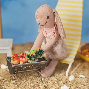 5 inch Bunny Kid Milo (Swimwear) – Figure for 1:12 Scale Dollhouse Scenes Kivvi Tales