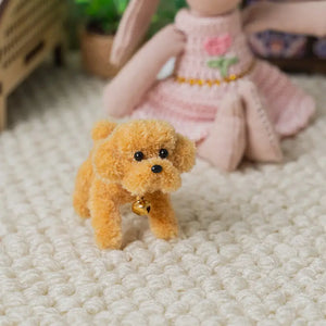 Handmade Puppy – 1:12 Scale Dollhouse Accessories(Toy Poodle Dog Nibbs) Kivvi Tales