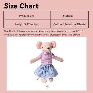 5 inch Mouse Kid Pip – Figure for 1:12 Scale Dollhouse Scenes Kivvi Tales