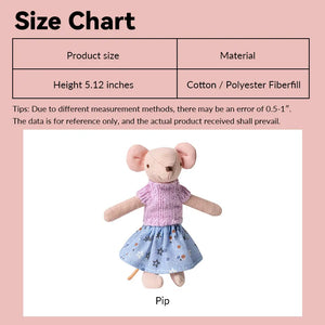 5 inch Mouse Kid Pip – Figure for 1:12 Scale Dollhouse Scenes Kivvi Tales