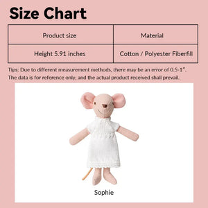 6 inch Mouse Mom Sophie – Figure for 1:12 Scale Dollhouse Scenes Kivvi Tales