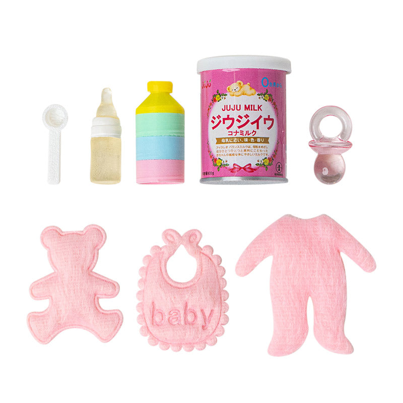 Baby Feeding Set – 1:12 Scale Dollhouse Nursery Accessories