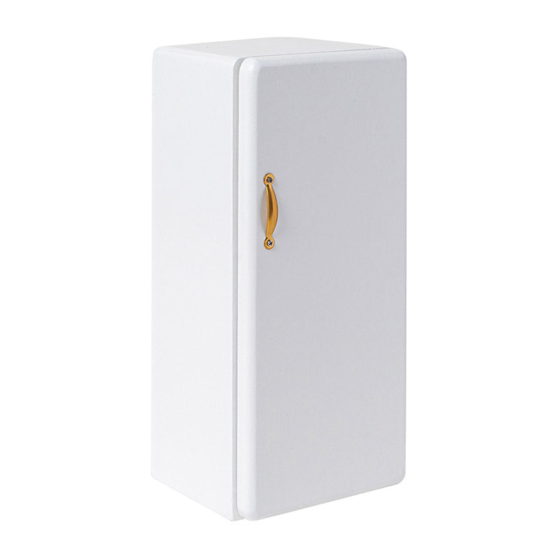 White Refrigerator with Opening Door – 1:12 Scale Dollhouse Furniture