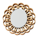 Bohemian Wooden Wall Mirror – 1:12 Scale Dollhouse Decor Kivvi Tales