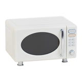 Dollhouse Miniature Microwave Oven off-white kitchen appliance with realistic controls, cozy countertop accent for modern 1:12 scale cooking scenes