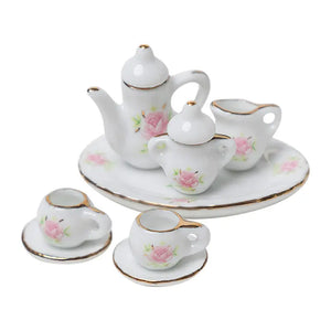 Vintage Miniature Tea Sets– 1:12 Scale Dollhouse Accessories Kivvi Tales