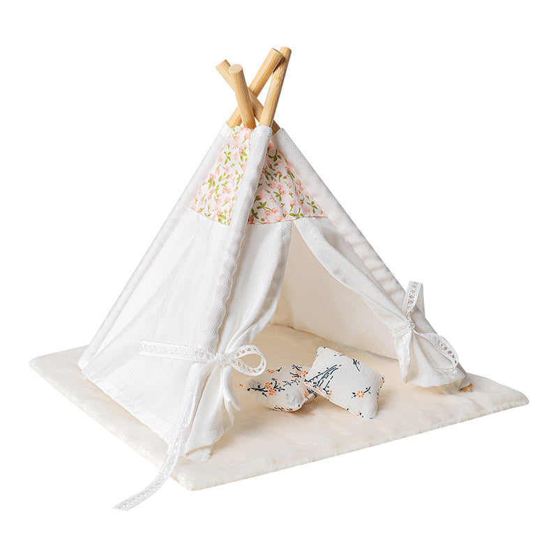 White Indoor Tent – 1:12 Scale Dollhouse Furniture