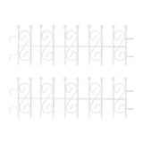 3 Inch White Metal Picket Fence Vintage Miniature Garden Edging (2-Pack)  – 1:12 Scale Dollhouse Accessories Kivvi Tales