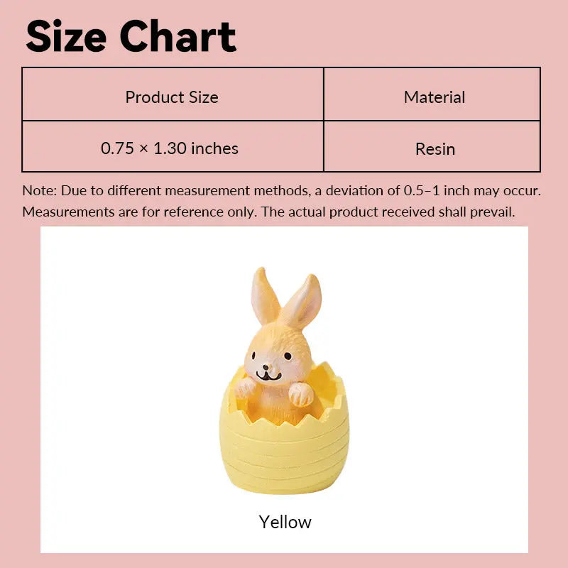 Miniature Bunny in Eggshell Resin Figurine – 1:12 Scale Dollhouse Accessories Kivvi Tales