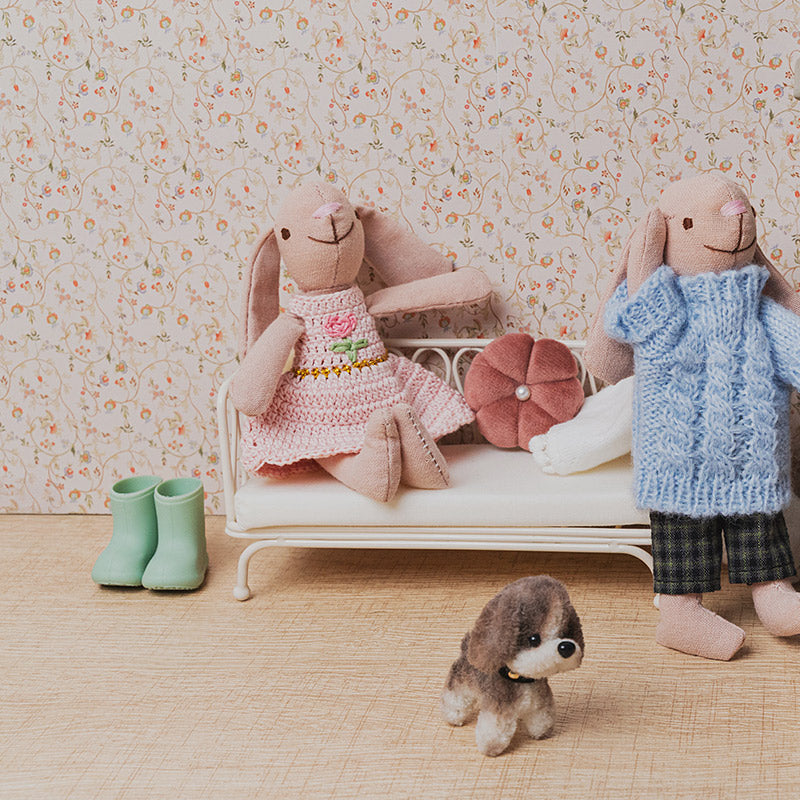 Mint Green Rain Boots – 1:12 Scale Dollhouse Accessories