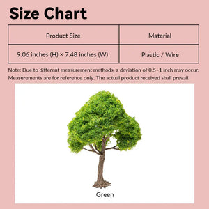 9 Inch Realistic Miniature Garden Tree  – 1:12 Scale Dollhouse Accessories Kivvi Tales