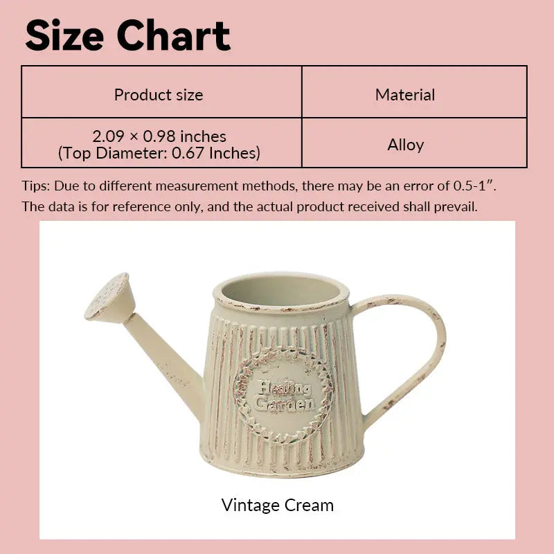 Distressed Metal Mini ature Watering Can – 1:12 Scale Dollhouse Accessories Kivvi Tales