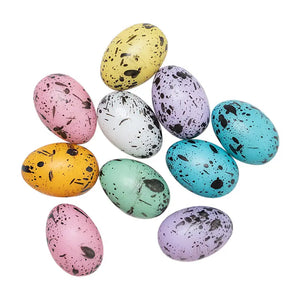 Mini Wicker Basket & Hand-Painted Resin Easter Eggs | Choose from Full Set (Basket + 10 Eggs), Basket Only, or Eggs Only – 1:12 Scale Dollhouse Accessories Kivvi Tales