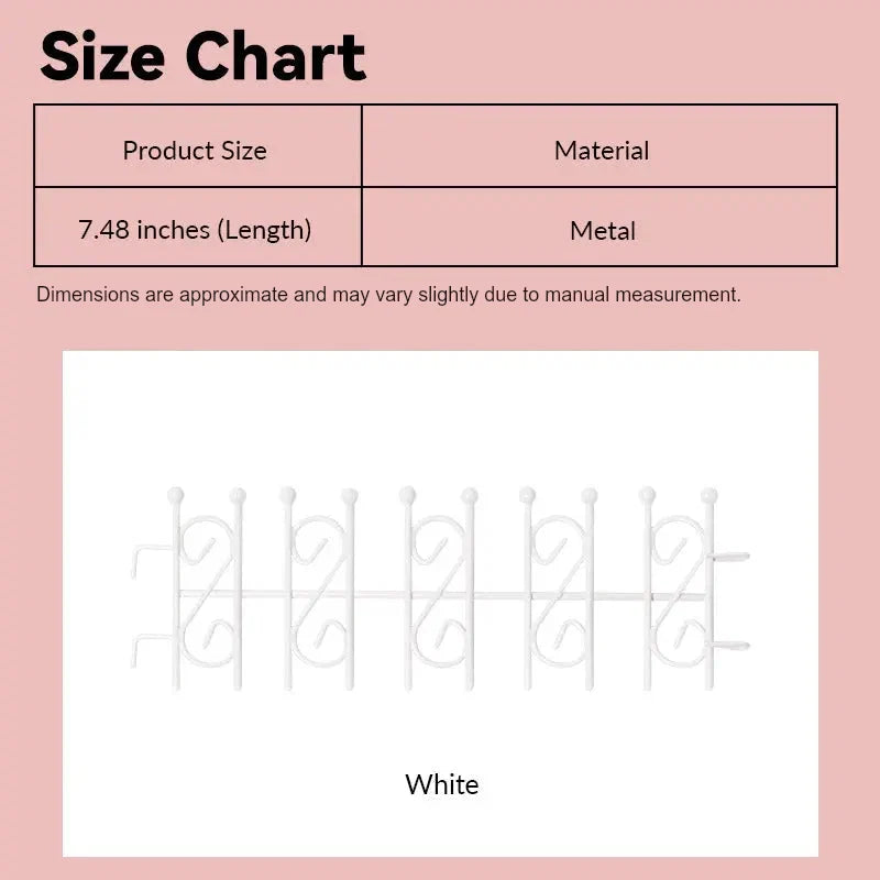 Dollhouse metal fence size chart showing white scrollwork panels in 1:12 scale