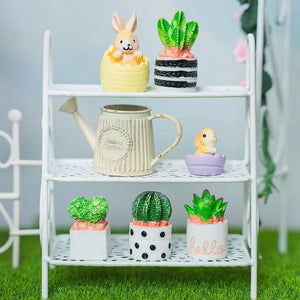 Mini Bunny in Detachable Eggshell 2 Piece Set – 1:12 Scale Dollhouse Accessories Kivvi Tales