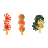 BBQ Grill & Skewer Set | Choose from Full Set (Grill + 3 Skewers), Grill Only, or Skewers Only – 1:12 Scale Dollhouse Accessories