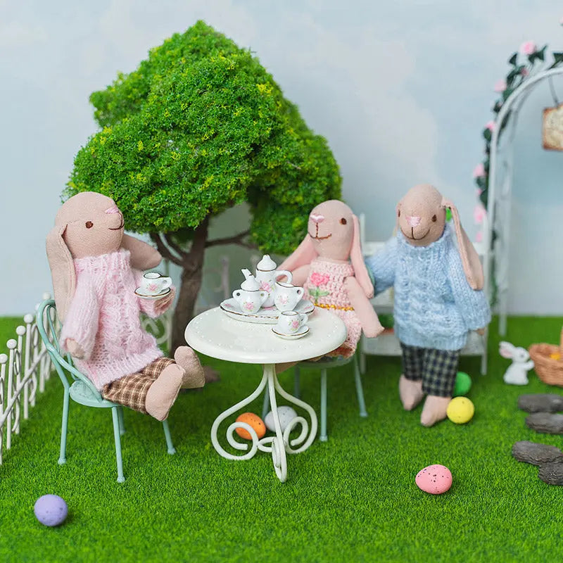 12 × 12 Inches Realistic Miniature Artificial Turf Mat – 1:12 Scale Dollhouse Accessories Kivvi Tales