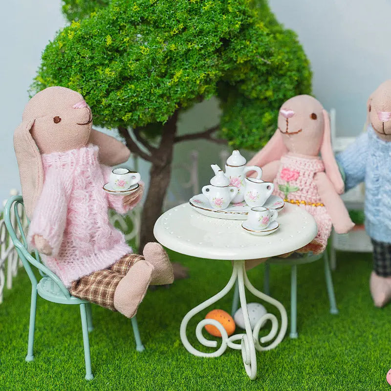 Vintage Miniature Tea Sets– 1:12 Scale Dollhouse Accessories Kivvi Tales