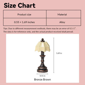 Vintage Table Lamp – 1:12 Scale Dollhouse Lighting Kivvi Tales