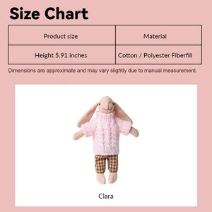 6 inch Bunny Mom Clara –  Figure for 1:12 Scale Dollhouse Scenes Kivvi Tales
