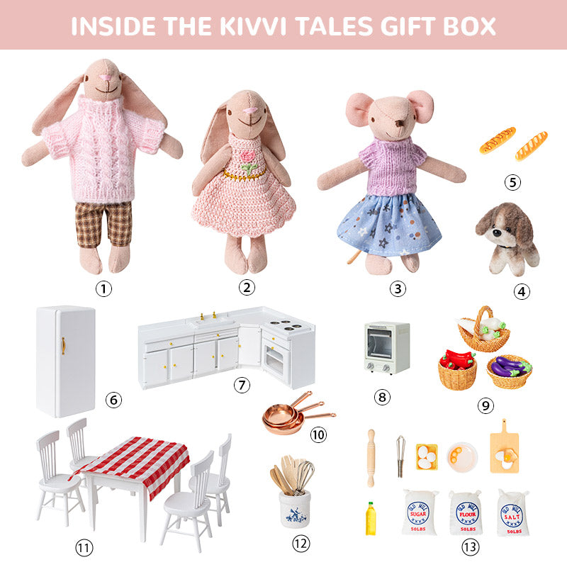 Sweetheart Pie in the Kitchen – Dollhouse Gift Box Set