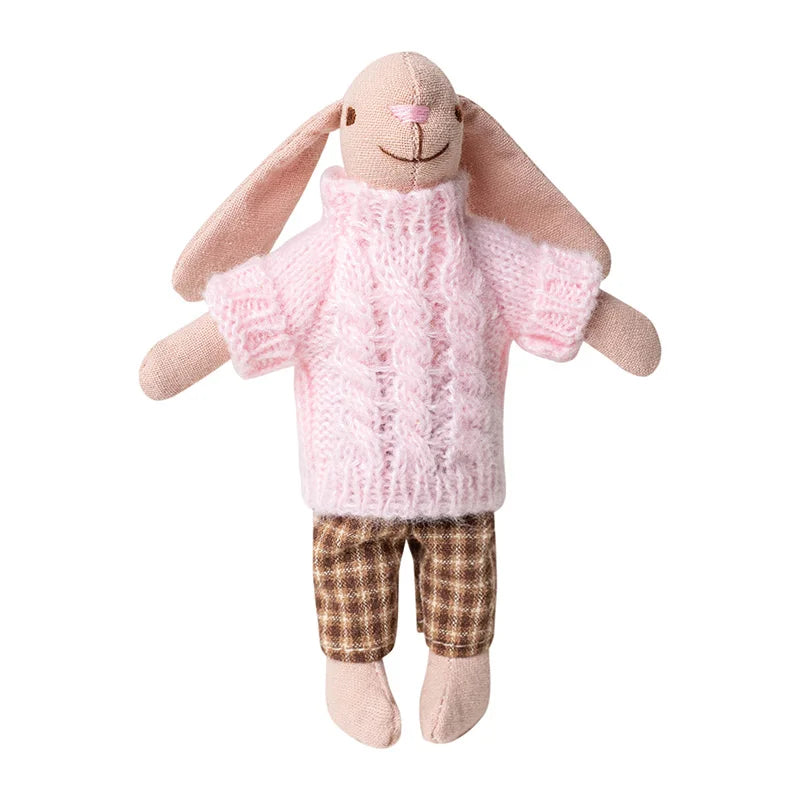 6 inch Bunny Mom Clara –  Figure for 1:12 Scale Dollhouse Scenes Kivvi Tales