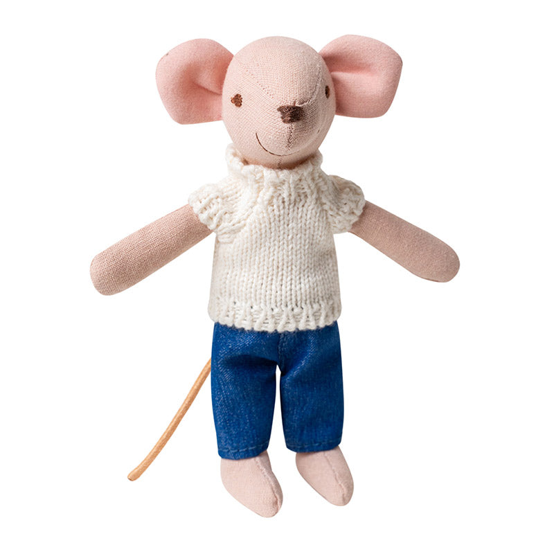 6 inch Mouse Dad Edwin – 1:12 Scale Dollhouse Figure