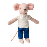 6 inch Mouse Dad Edwin – Figure for 1:12 Scale Dollhouse Scenes Kivvi Tales