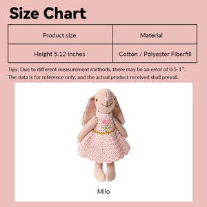 5 inch Bunny Kid Milo – Figure for 1:12 Scale Dollhouse Scenes Kivvi Tales