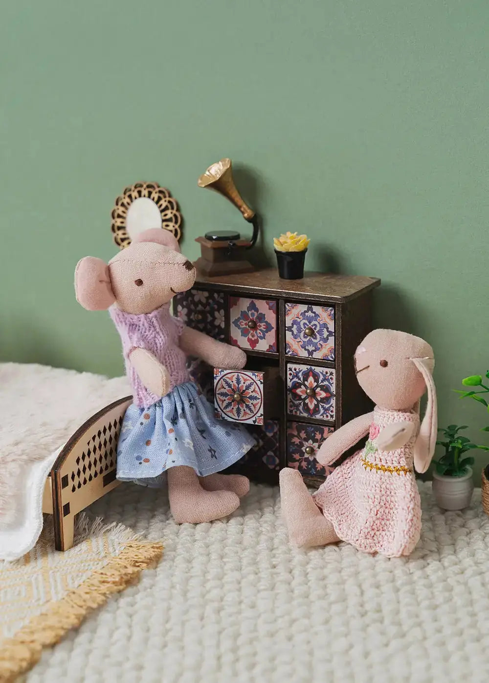 Kivvi Tales miniature story scene banner for dollhouse collectors