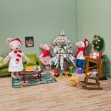 Christmas Dollhouse Set: A Seat for Santa - 1:12 Scale Miniature Story-Box