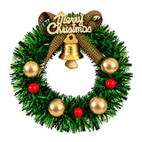 Dollhouse Christmas Wreath with Bell and Ribbon - 1:12 Scale Miniature Accessories