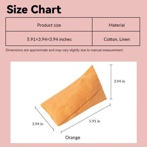 dollhouse chair size chart showing orange bean bag style in 1:12 scale